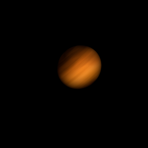 The artist's impression of Kepler-448 c artist's rendition