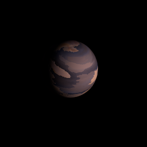 The artist's impression of Kepler-449 b artist's rendition