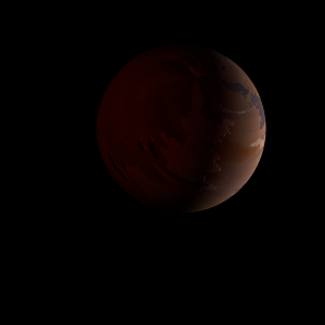 The artist's impression of Kepler-451 (AB)b artist's rendition