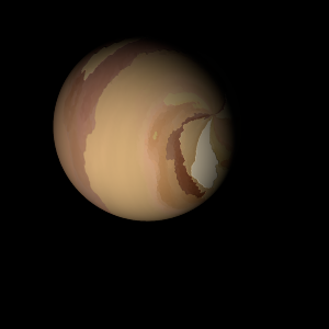 The artist's impression of Kepler-451 c artist's rendition