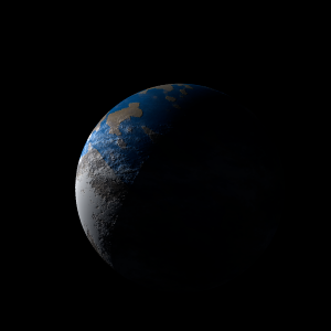 The artist's impression of Kepler-451 d artist's rendition