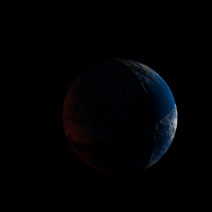 The artist's impression of Kepler-476 b artist's rendition