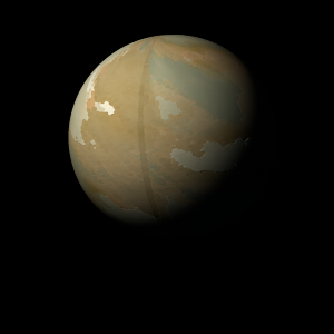 The artist's impression of Kepler-477 Ab artist's rendition