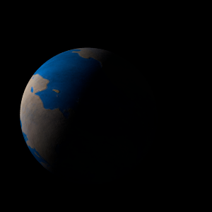 The artist's impression of Kepler-47 (AB) b artist's rendition