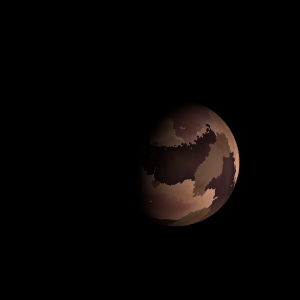 The artist's impression of Kepler-484 b artist's rendition