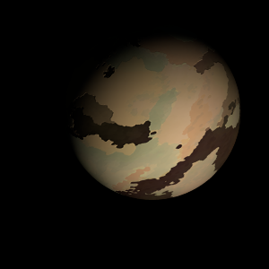 The artist's impression of Kepler-485 b artist's rendition