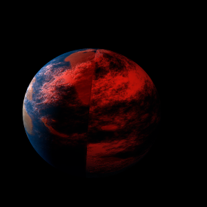 The artist's impression of Kepler-487 Ab artist's rendition