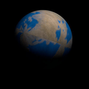 The artist's impression of Kepler-489 b artist's rendition