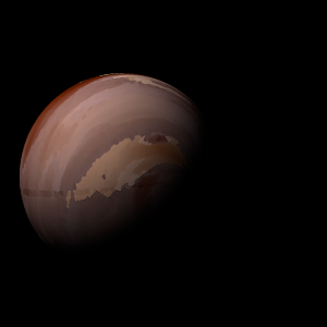 The artist's impression of Kepler-490 b artist's rendition