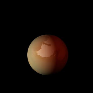 The artist's impression of Kepler-491 b artist's rendition