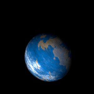The artist's impression of Kepler-494 b artist's rendition