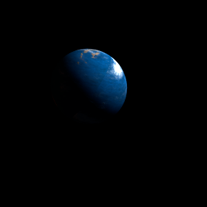 The artist's impression of Kepler-495 b artist's rendition