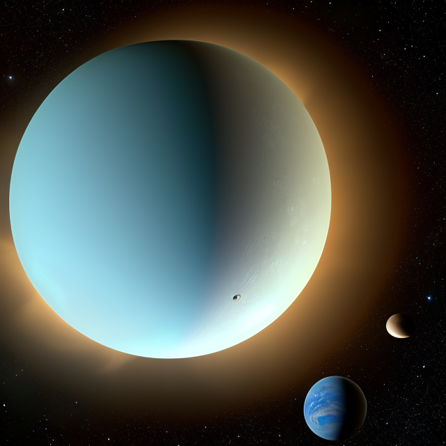 The artist's impression of Kepler-49 c artist's rendition