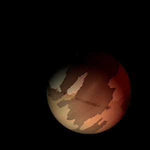 The artist's impression of Kepler-504 b artist's rendition