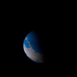 The artist's impression of Kepler-515 b artist's rendition