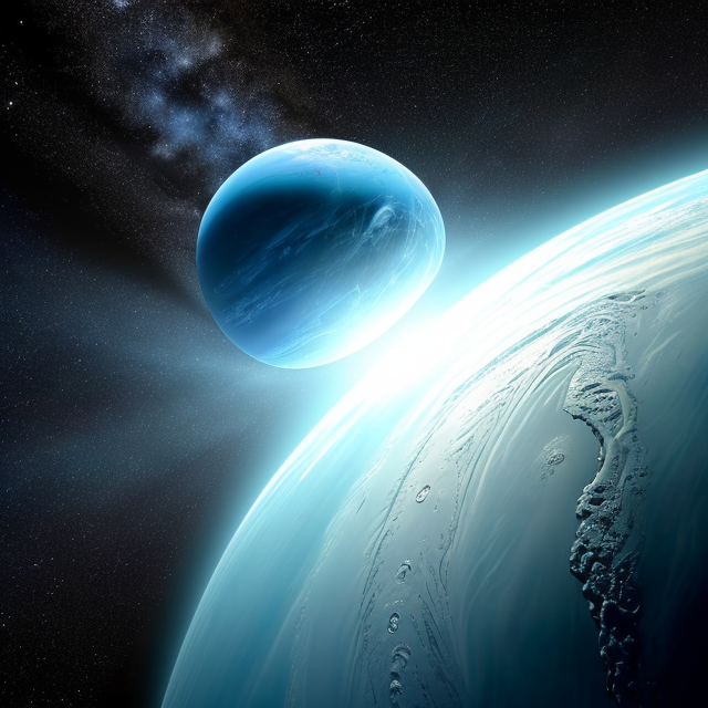 The artist's impression of Kepler-519 b artist's rendition