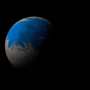 The artist's impression of Kepler-51 e artist's rendition
