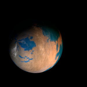 The artist's impression of Kepler-520 b artist's rendition