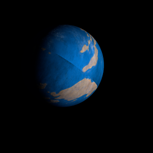 The artist's impression of Kepler-52 d artist's rendition