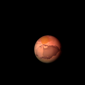 The artist's impression of Kepler-537 b artist's rendition