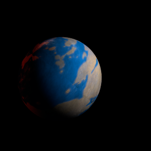 The artist's impression of Kepler-541 b artist's rendition