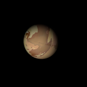 The artist's impression of Kepler-551 b artist's rendition