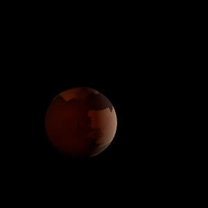 The artist's impression of Kepler-557 b artist's rendition