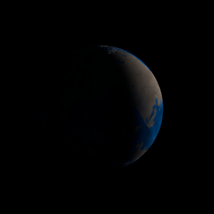 The artist's impression of Kepler-562 b artist's rendition