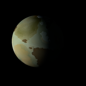 The artist's impression of Kepler-565 Ab artist's rendition