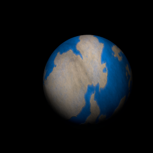 The artist's impression of Kepler-565 b artist's rendition
