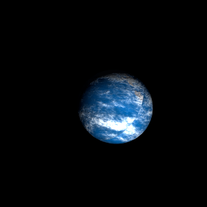 The artist's impression of Kepler-567 b artist's rendition