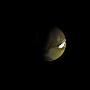 The artist's impression of Kepler-569 b artist's rendition
