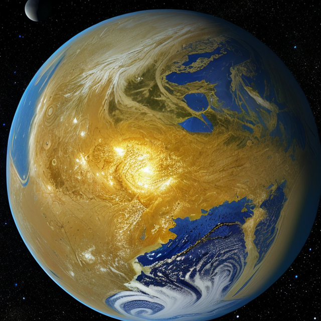 The artist's impression of Kepler-56 b artist's rendition