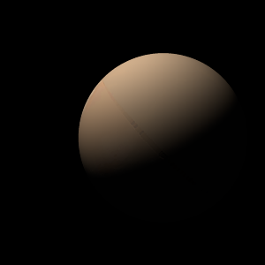 The artist's impression of Kepler-577 b artist's rendition
