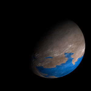 The artist's impression of Kepler-582 b artist's rendition