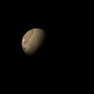 The artist's impression of Kepler-584 b artist's rendition