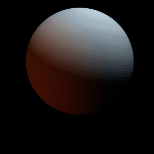 The artist's impression of Kepler-58 b artist's rendition