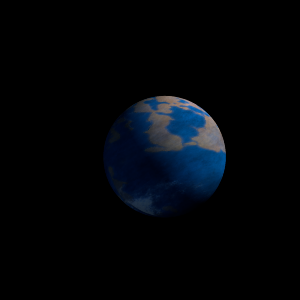 The artist's impression of Kepler-58 e artist's rendition