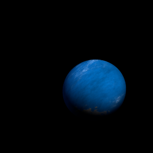 The artist's impression of Kepler-591 b artist's rendition