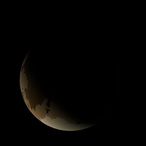 The artist's impression of Kepler-596 b artist's rendition
