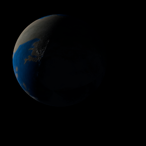 The artist's impression of Kepler-598 b artist's rendition