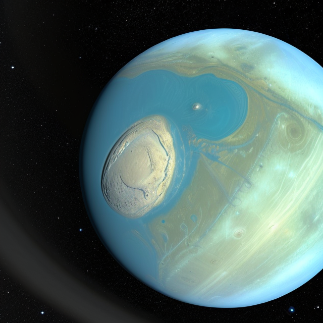 The artist's impression of Kepler-599 b artist's rendition