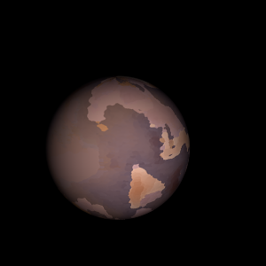 The artist's impression of Kepler-604 b artist's rendition