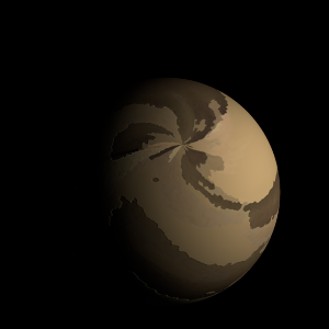 The artist's impression of Kepler-605 c artist's rendition