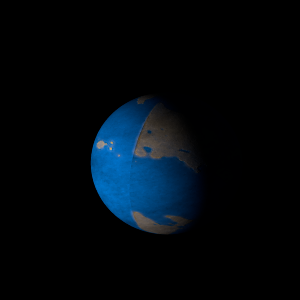 The artist's impression of Kepler-609 b artist's rendition