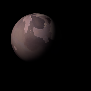 The artist's impression of Kepler-615 b artist's rendition