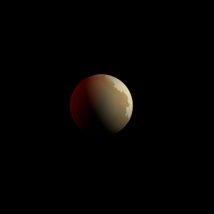 The artist's impression of Kepler-619 c artist's rendition