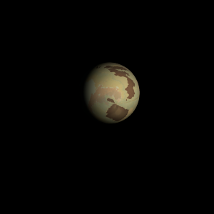 The artist's impression of Kepler-623 b artist's rendition