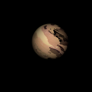 The artist's impression of Kepler-638 b artist's rendition