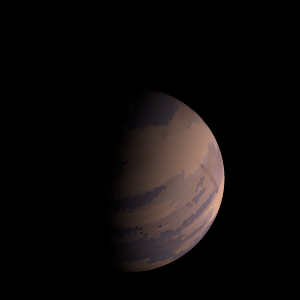 The artist's impression of Kepler-649 Ab artist's rendition